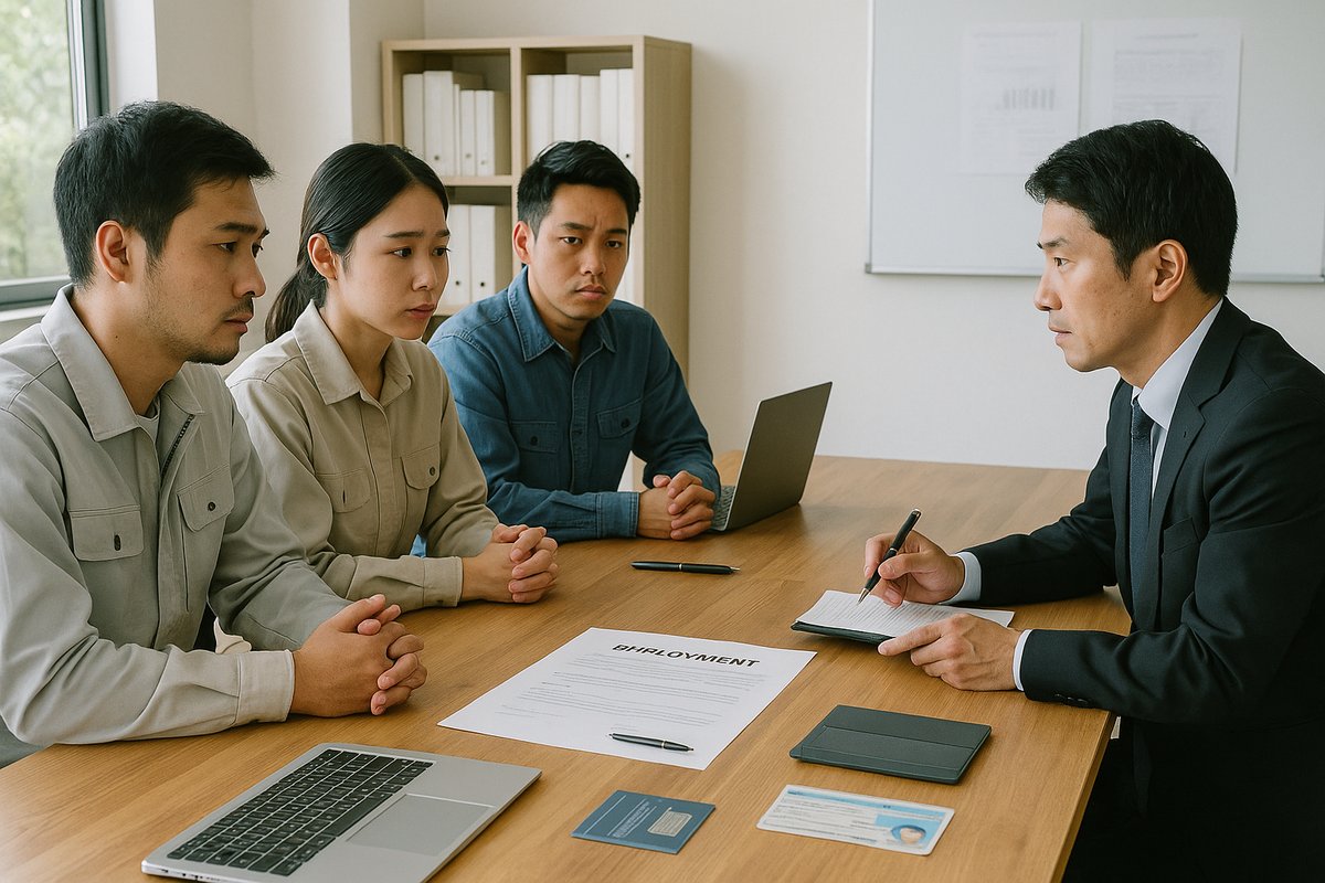 特定技能の違法受け入れイメージ